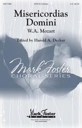 Misericordias Domini SATB choral sheet music cover